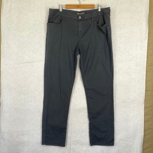 Travis Mathew Mens Chino Pants Size 38 Black Flat Front Stretch Golf